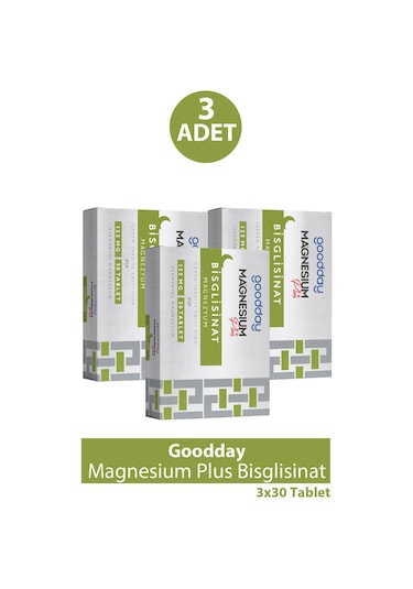 Goodday Magnesium Plus Bisglisinat 30 Tablet 3 Adet