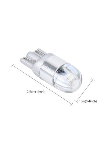 Sones 2 Adet T10 2w 2 Smd-3030 Led Araç Park Işıkları Lambası, Dc 12v Mavi Işık