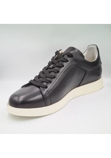 Libero 4704 Siyah Hakiki Deri Erkek Günlük Sneaker Ayakkabı Siyah