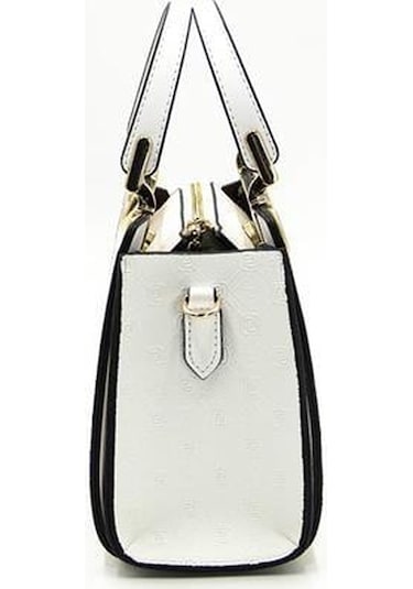 Silver Polo Sp1133 Kadın El Çantası Logolu Beyaz-beyaz