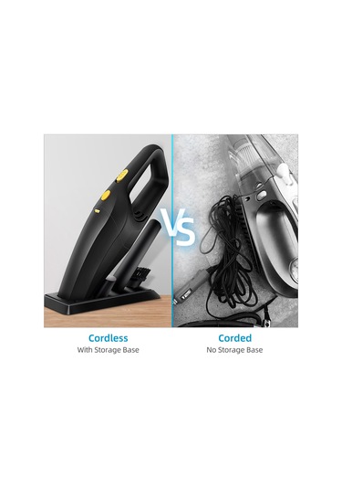 Qingmipy "6000 Pa Güçlü Emişli Kablosuz Taşınabilir Araç Ve Ev Vakum Makinesi - 30 Dakika Çalışma Süresi"