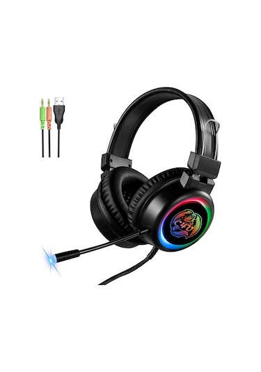 C4U Dragon RGB Stereo Oyuncu Kulaklığı