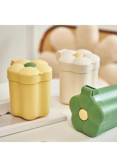 Pazly Suntek Sevimli Ofis Masaüstü Kutusu Için Ev Çöp Beyaz Banyosu Ri Beyaz