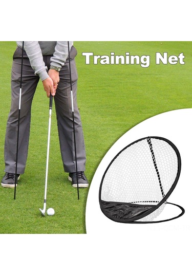 Qingmipy Golf Topu Doğruluğu Geliştirici Egzersiz Ağı - Dayanıklı Nylon, Hızlı Kurulum, Ev Ve Dışarıda Kullanım Siyah