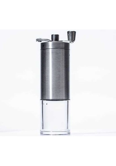 Novahub Çok Kullanımlı Gümüş Paslanmaz Çelik El Değirmen - Kahve & Baharat Gümüş