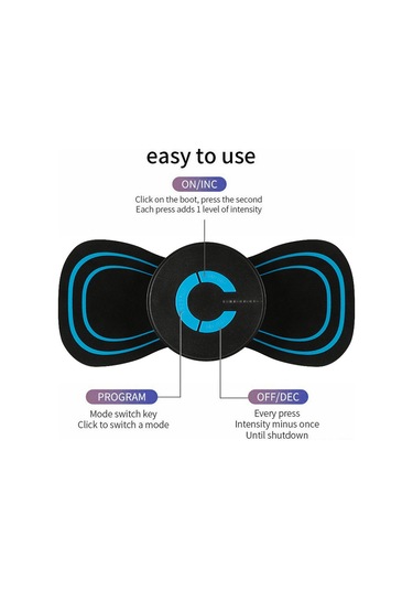 Kosona Ems İmpuls Geniş Kişi Masaj Pasti, Mini Kolay Taşınabilir Boyut, Şarj Edilebilir, Boyun Ve Omuz Ağrısı Alatı Çok Renkli
