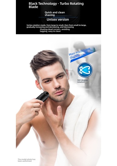 Taşınabilir Mini Elektrikli Tıraş Makinesi, Şarjlı Mavi