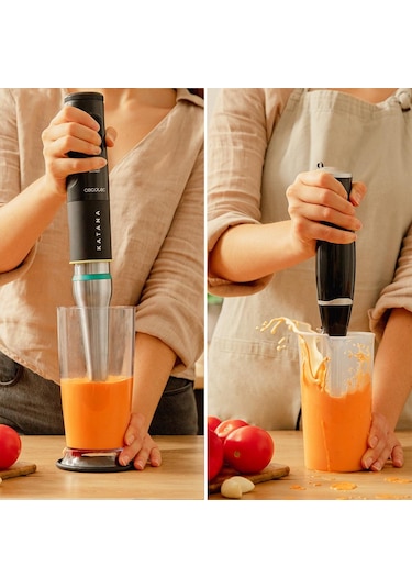 Cecotec Katana 15 Totaldestroy 1500 W Full B Screen Blender Seti Gri - Siyah