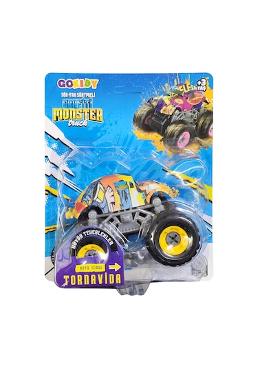 Monster Truck Sök Tak Grafitti Sürtmeli Master Araba Sarı Sarı