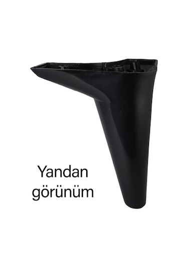 Zelve 6'lı Set Mobilya Tv Ünitesi Çekyat Koltuk Kanepe Ayarlı M8 Destek Ayağı 15 Cm Siyah Baza Ayak