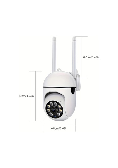 Xuweiwei Jooan Kablosuz Renkli Gece Görüşlü Ab2 32g Card Güvenlik Kamerası Çift Yönlü Ses Dönebilir Hareket Algılama Wifi 1080p Hd