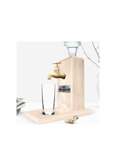 Gece Kulüplerine Özel Musluklu Doğal Ahşap Rakı Standı - Ahşap