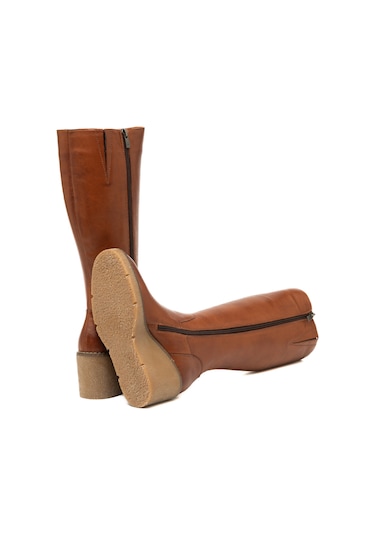 Çizme Kadın 25k12068 Vergelio Skin Cuoio-tan Cuoio