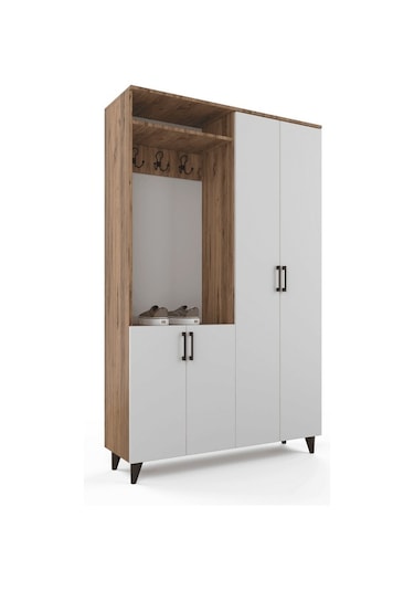 Venge Portmanto - Atlas Çam - Beyaz