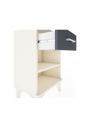 Arges Komodin Tek Raflı Tek Çekmeceli 44x30x64 Aytaşı-antrasit Aytaşı