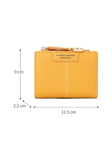 928666 Çoklu Kart Anahtarlık Bozuk Para Cüzdanı Kısa Bayan Cüzdanı Siyah