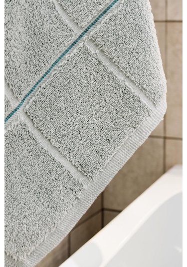 Varol Kare Micro Cotton Banyo Havlusu 90x150cm Yeşil-90x150cm Yeşil