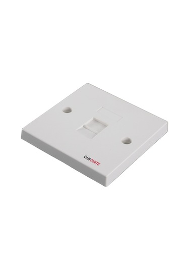 Canovate 25 Adet Faceplate 1 Port 86X86 Fildişi Renkli Data Prizi