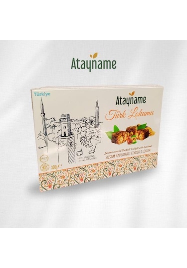 Atayname Susam Kaplamalı Fındıklı Lokum 300 G