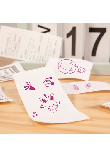 Yaleker Termal Kağıt 57x30mm Koyu Pembe Baskı 5 Yıl Saklama Süresi 3'lü Paket Bpa'sız Beyaz