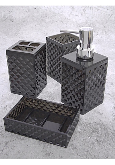 Masteriska Banyo Aksesuarları Seti 377469254 Siyah