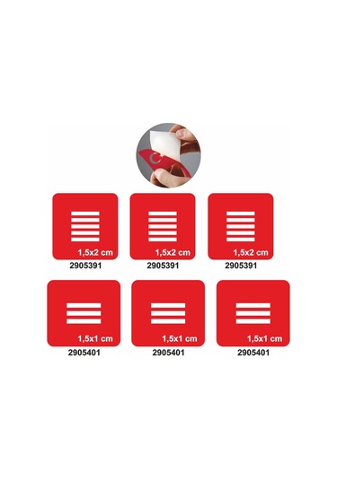 Parmak İçin Çizgi Deseni Set Geçici Dövme Kına Şablonu