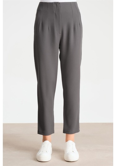 Armine Yüksek Bel Havuç Pantolon Ort2518 Gri-gri Gri