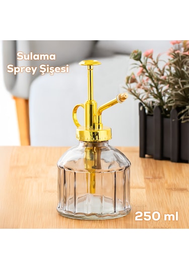 Perotti Vintage Cam Bitki Sulama Şişesi 250 ML Gri