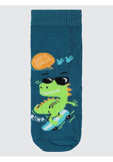 Civil Boys Erkek Çocuk 3'lü Soket Çorap 2-12 Yaş Siyah Siyah