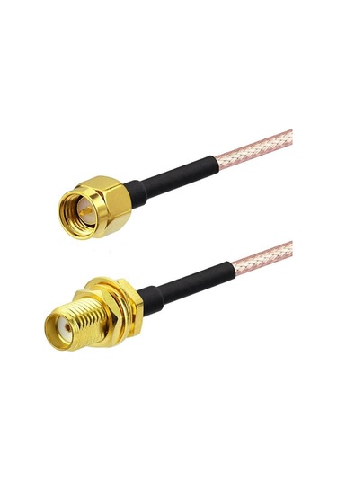 Rg316 10cm Sma Erkek Dişi Kablo Rf Uzatma Kablosu 50 Ohm 0-6ghz Koaksiyel Wifi Gsm Gprs Anten