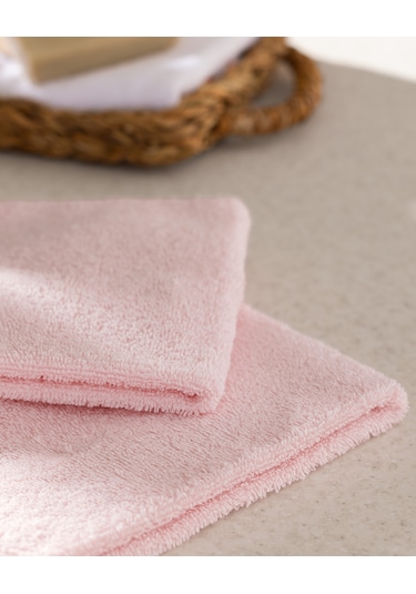 Jeanne Kroşeli 2'li %100 Pamuk El Havlusu - Pudra - 30x40 Cm 8684427204597 Pudra