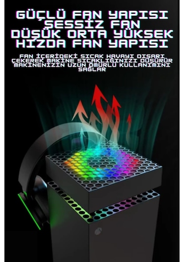 İpega Xbox Series X Smart 8in1 Rgb Işıklı Soğutucu Fanlı Şarj Standı