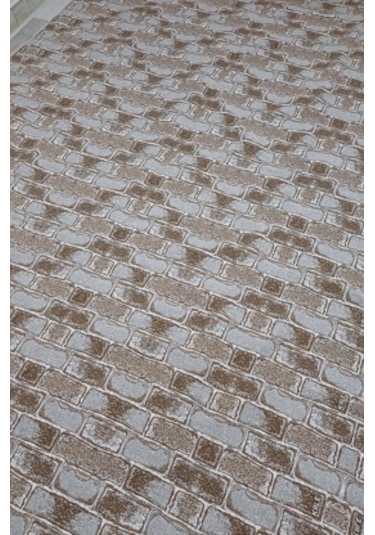 Savan Dokuma Halı Örtüsü 6m² 200 300cm Kale Kahve Kahverengi