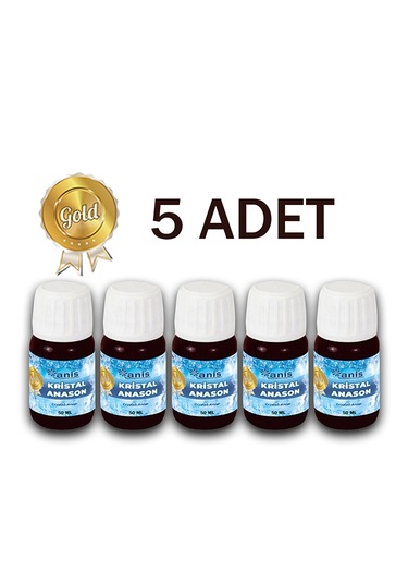 Anis Gold Kristal Anason Aroması 5 x 50 ML