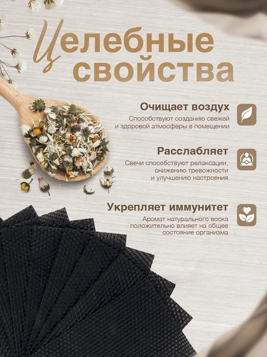 Medovye Sveci Sibiri Mumlar İçin Doğuştan Katı Siyah Petek 329118855 Siyah