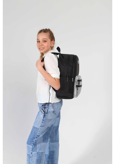 Kaukko Magic Dreams Kız Çocuk Dört Bölmeli Siyah Okul Sırt Çantası İlkokul+ortaokul - K1813 Siyah
