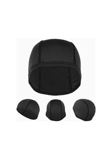 Chuangyinshop Siyah 1 Adet Nefes Alabilir Polyester Kask Astarı Ter Emici Bisiklet Ve Motosiklet Aksesuarı