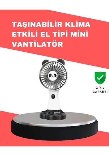 Dekoratif Tasarımlı Usb Şarjlı El Vantilatörü