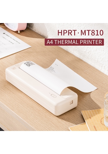 Hallow HPRT-MT810 A4 Termal Baskı Taşınabilir Kağıt Yazıcı
