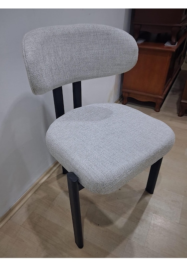 Sandalye 90603 Eliza Model Metal Siyah Ayak 1 Ad Ortopedik Kalın Sünger Siyah