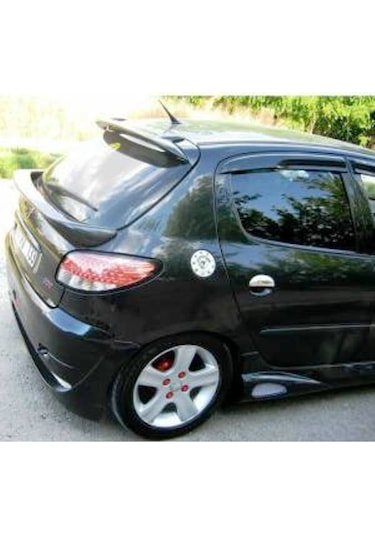 Peugeot 206 Spoyler Spoiler Parlak Siyah Boyalı