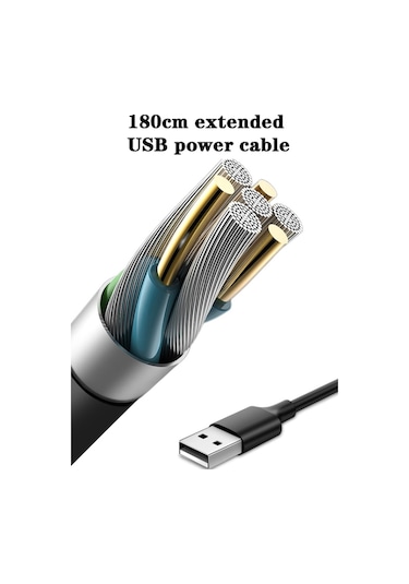 5v 2a Araba Arka Koltuk Geri Usb Arayüzü Güçlü Çift Başlı Fan F4207 , Boyut:f4207