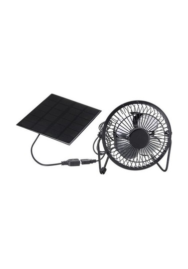 5 W 4 Inç Mini Güneş Paneli Powered Ventilatör Fan Taşınabilir Sera Güneş Egzoz Fanı Ofis Açık Köpek Tavuk Evi Hayranları Ccksv8 Siyah