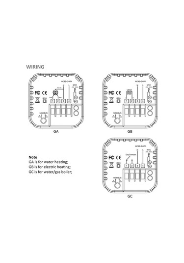 Geeroyoo Geeroyoo "ewelink Akıllı Wifi Termostat - Elektrikli