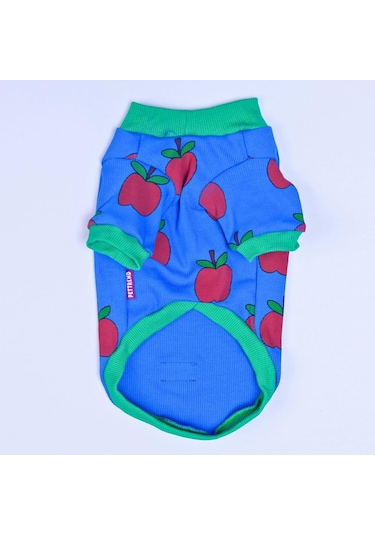 Apple Kaşkorse Elma Desenli Sweat Kedi Köpek Sweat Kedi Köpek Kıyafeti