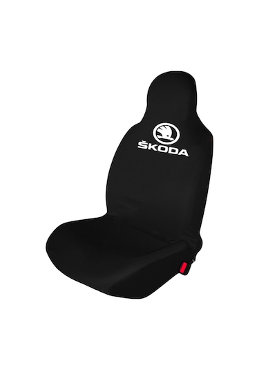 Skoda Koltuk Kılıfı Logolu Penye 4 Parça Set