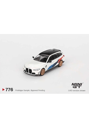 Mini GT 1/64 – BMW M3 Touring M Performance 2023, Modelo De Metal Coleccionable Blanco/Azul/Rojo, Escala 64, Para Fans +14 Años Modelo M3 Touring Blanco Azul Rojo