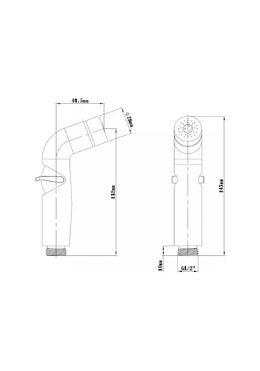 Esko Hijyenik Duş, Duş Başlığı 209180367 Siyah
