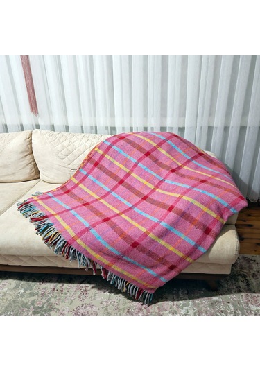 Çift Kişilik Pamuklu Battaniye 180 200 Cm X 5043 Çok Renkli