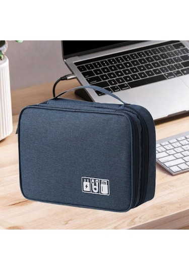 Homyl Dijital Elektronik Aksesuarlar Organizatör Taşıma Lacivert
